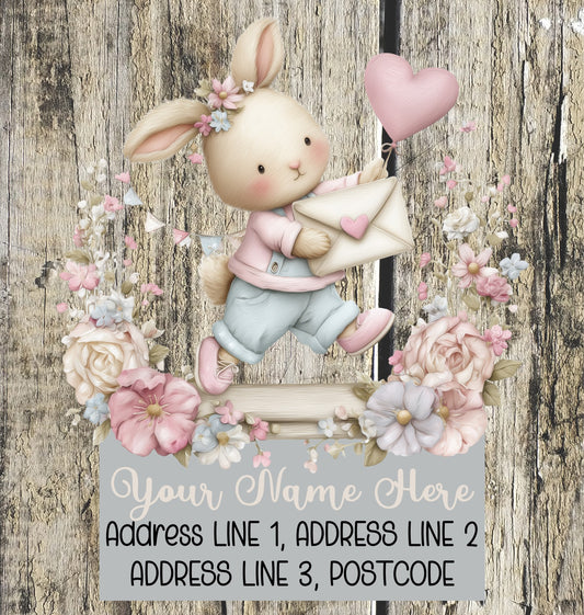 Spring Bunny Mail Address Labels
