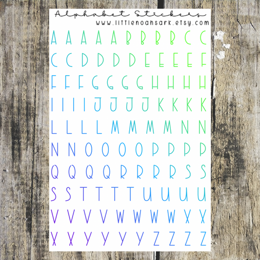 Alphabet Stickers