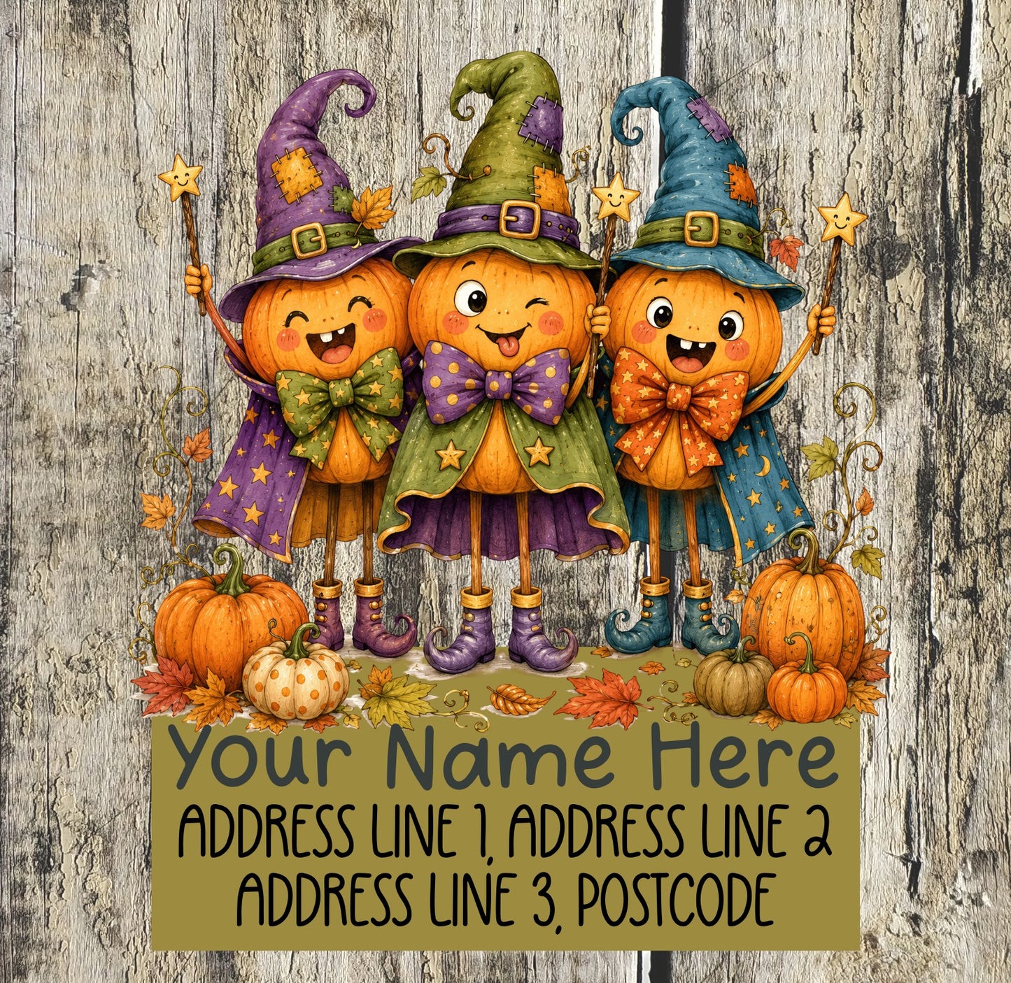 Autumn Pumpkin Scarecrow Address Labels