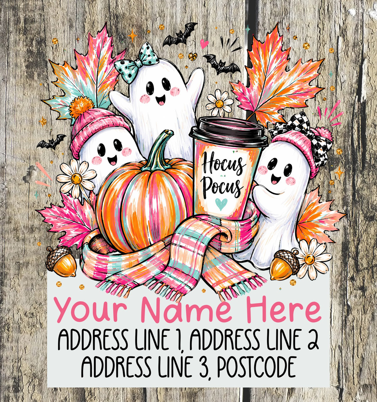 Ghostly Boo Brew Address Labels
