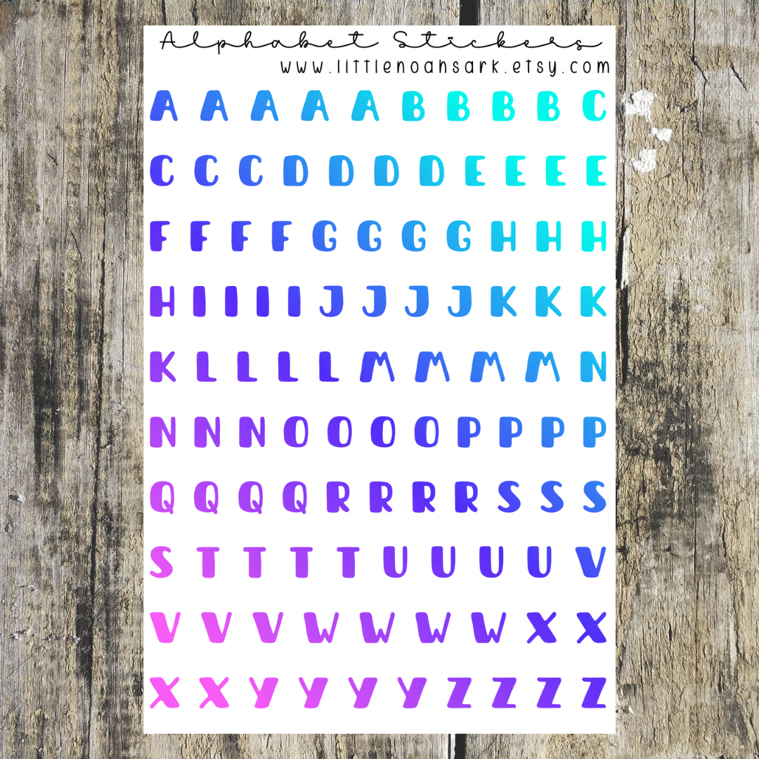 Alphabet Stickers