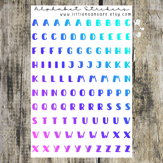 Alphabet Stickers