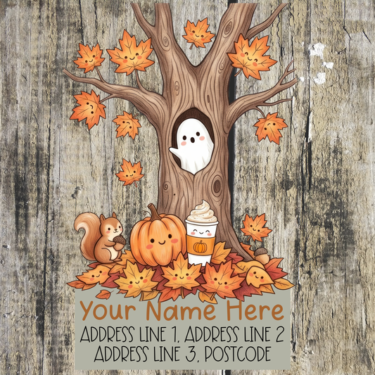 Autumn Tree Address Labels