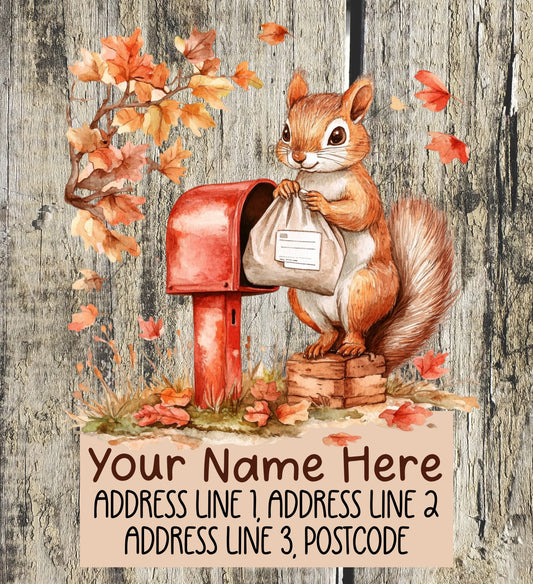 Squirrel Mail Address Labels