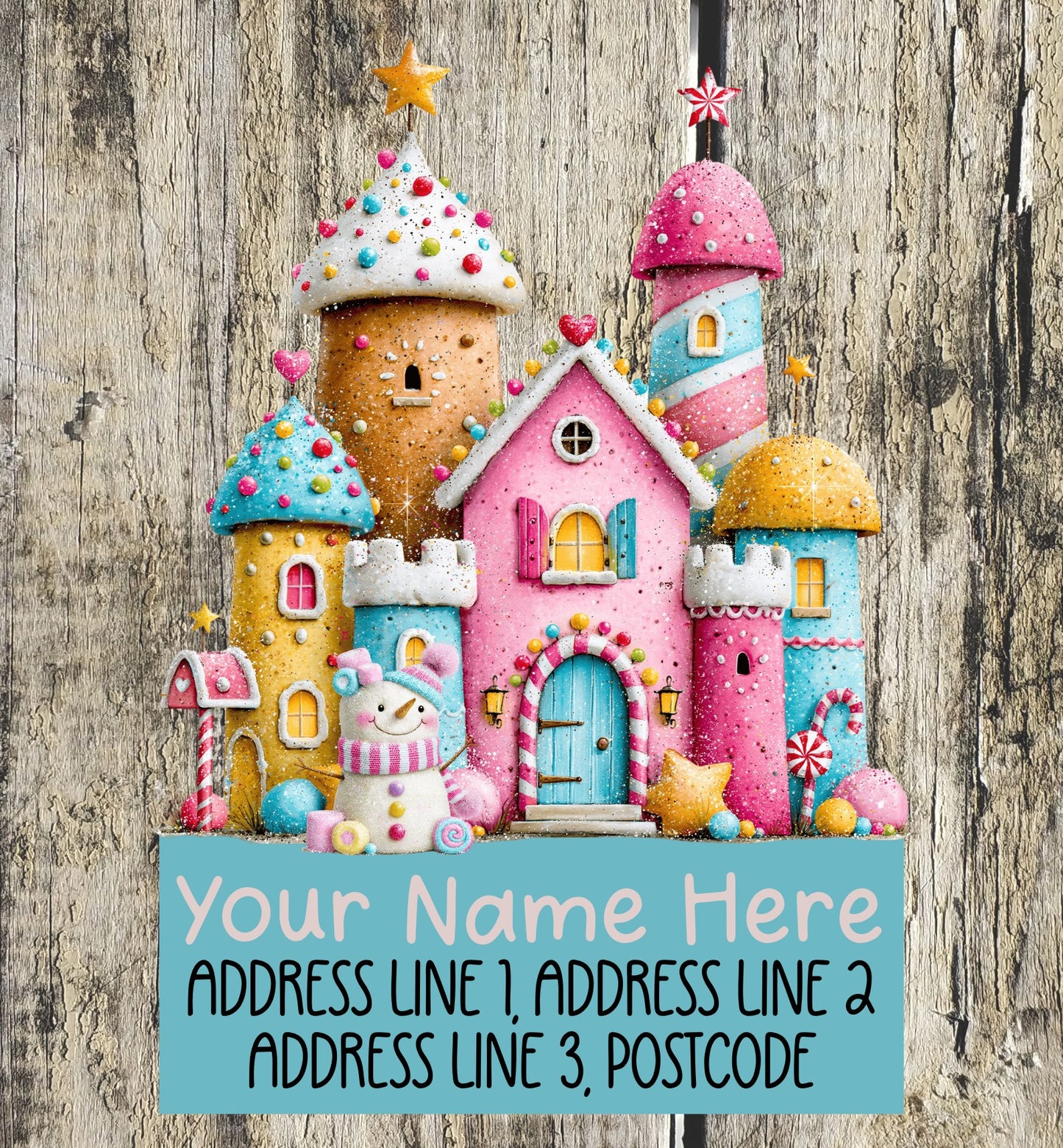 Gingerbread Candy Address Labels