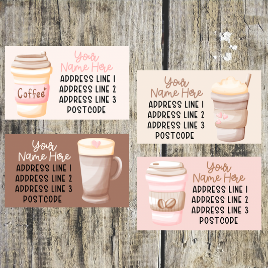 Coffee Mini Address Labels