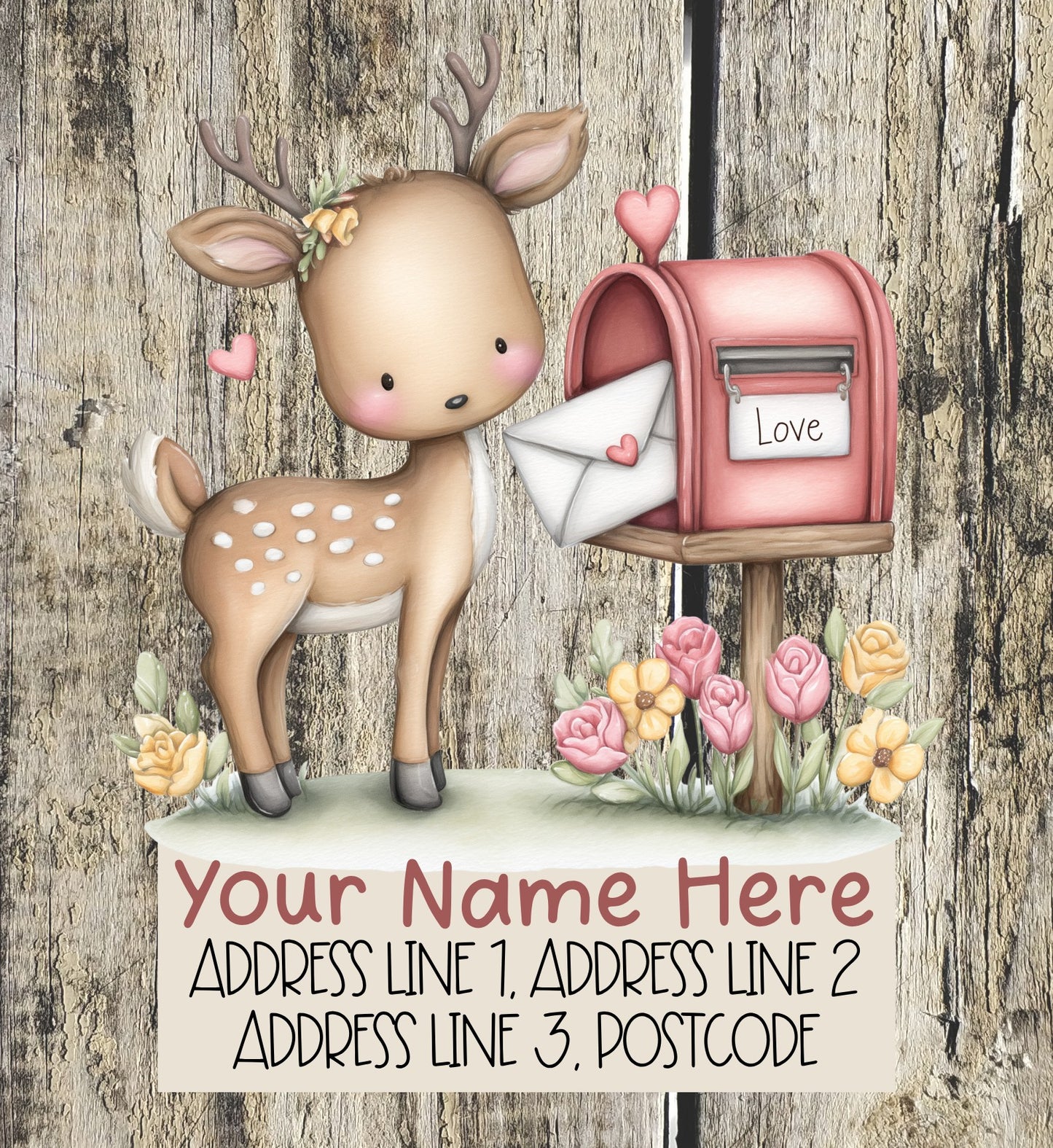 Forest Animal Mail Address Labels