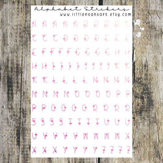 Alphabet Stickers