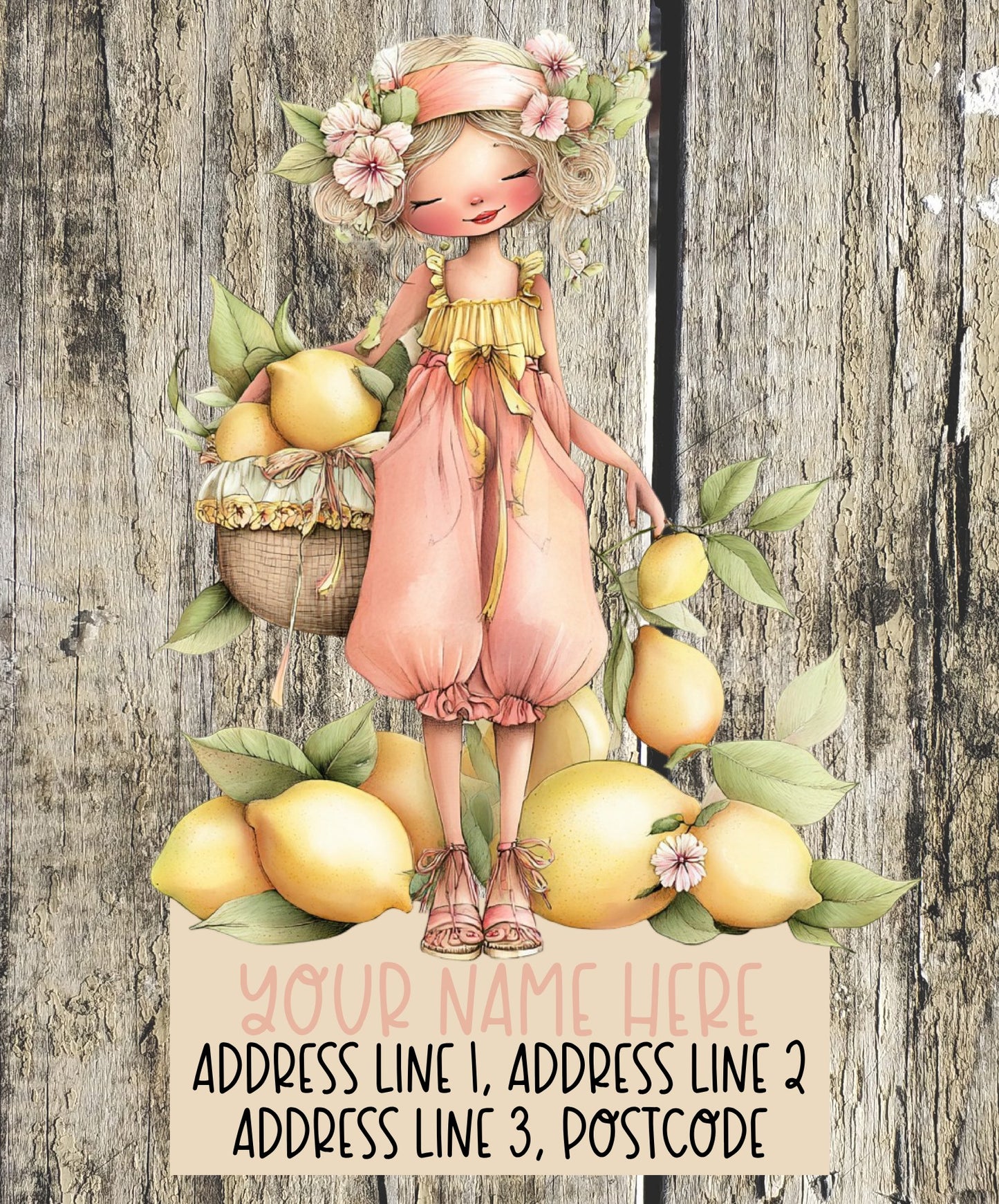 Kawaii Summer Fruit Address Labels