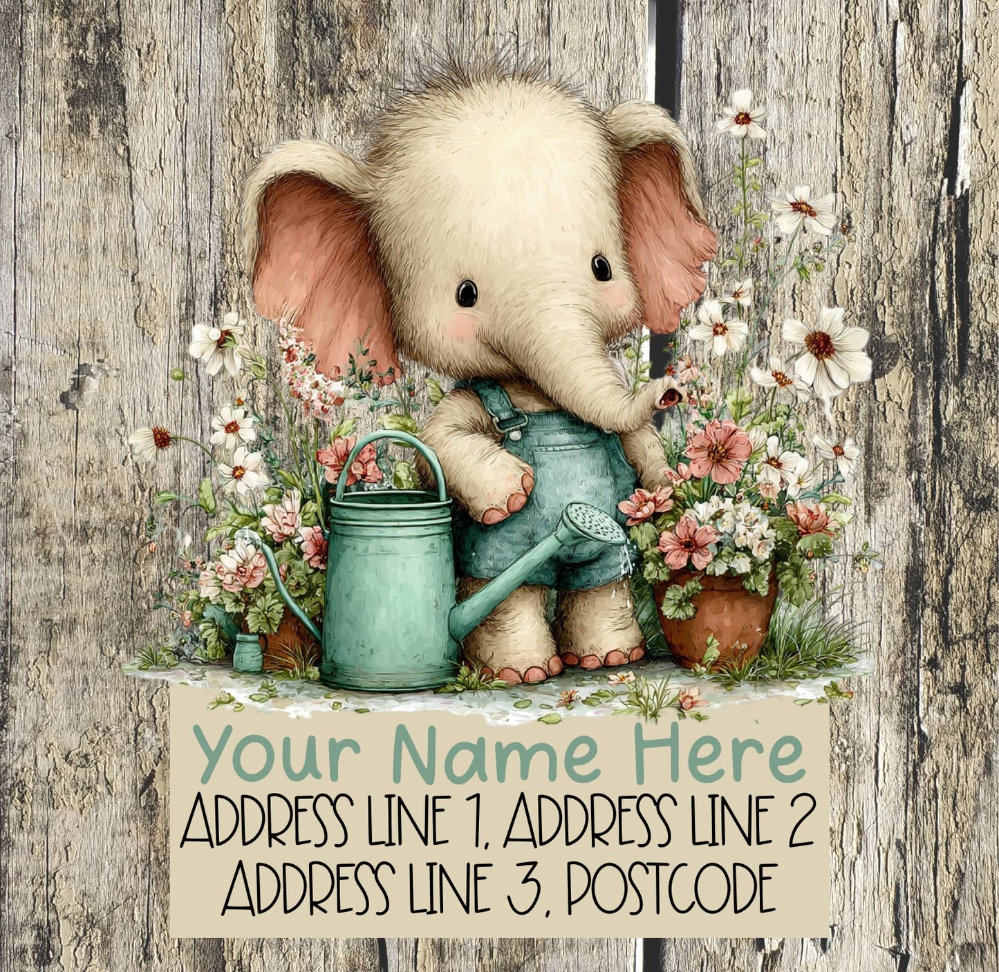 Spring Elephant Address Labels