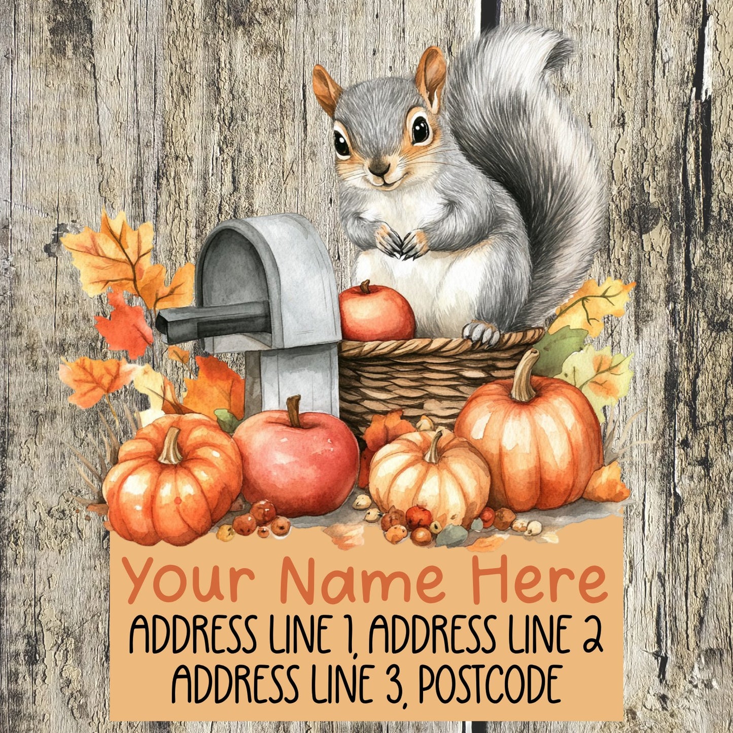 Squirrel Mail Address Labels