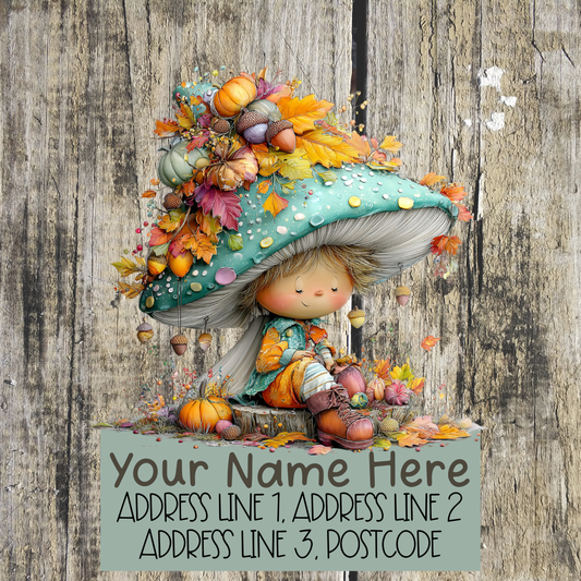Whimsical Autumn Address Labels