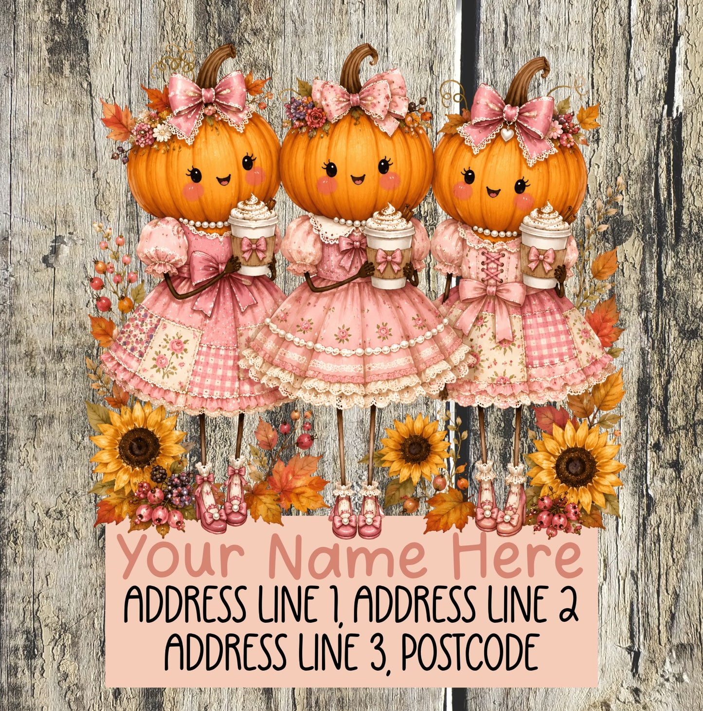 Autumn Pumpkin Scarecrow Address Labels