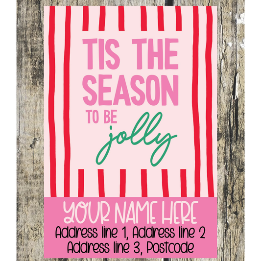 Christmas Quote Address Labels