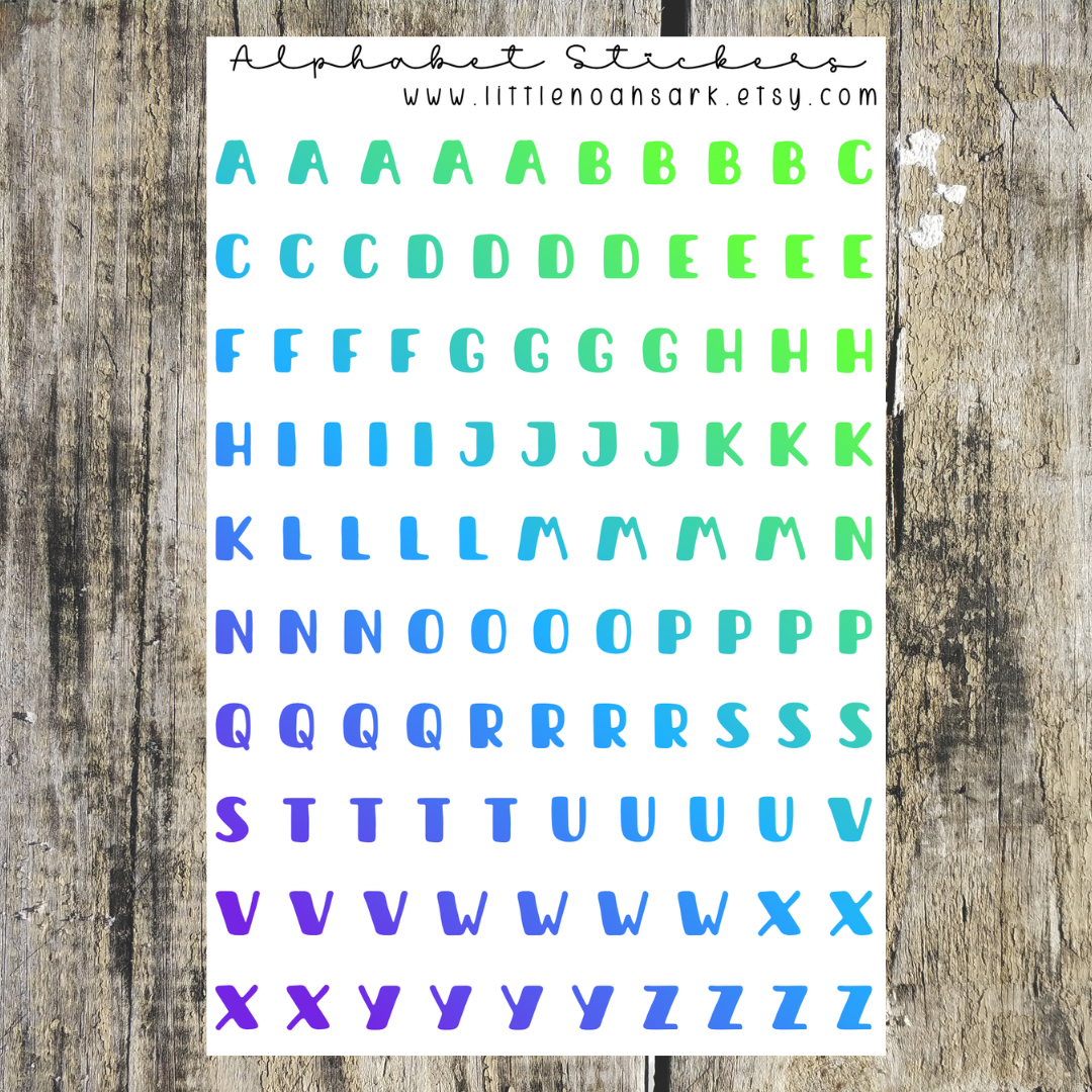 Alphabet Stickers