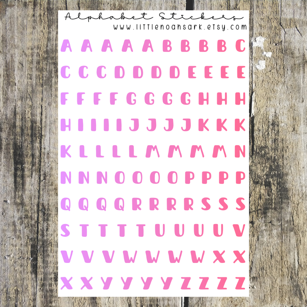 Alphabet Stickers