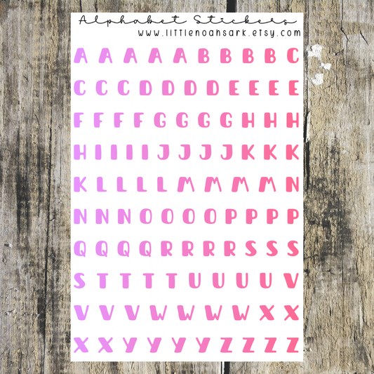 Alphabet Stickers