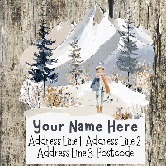 Winter Scene Address Labels