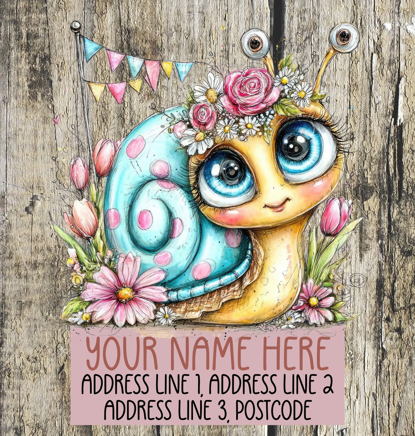Spring Snail Address Labels