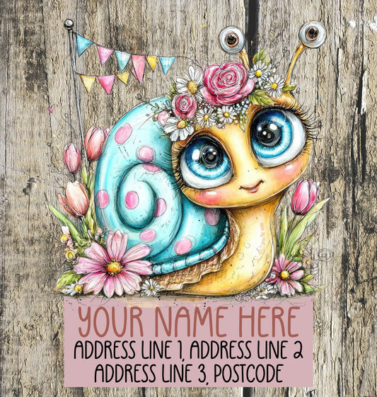 Spring Snail Address Labels