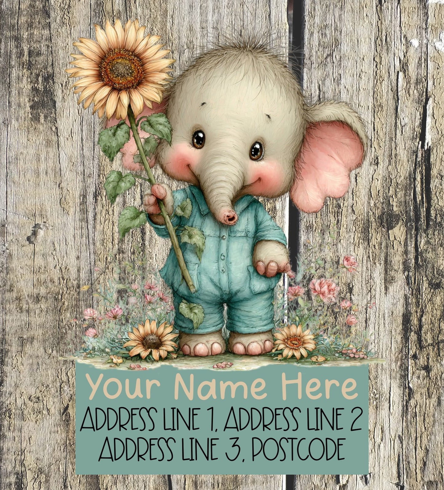Spring Elephant Address Labels