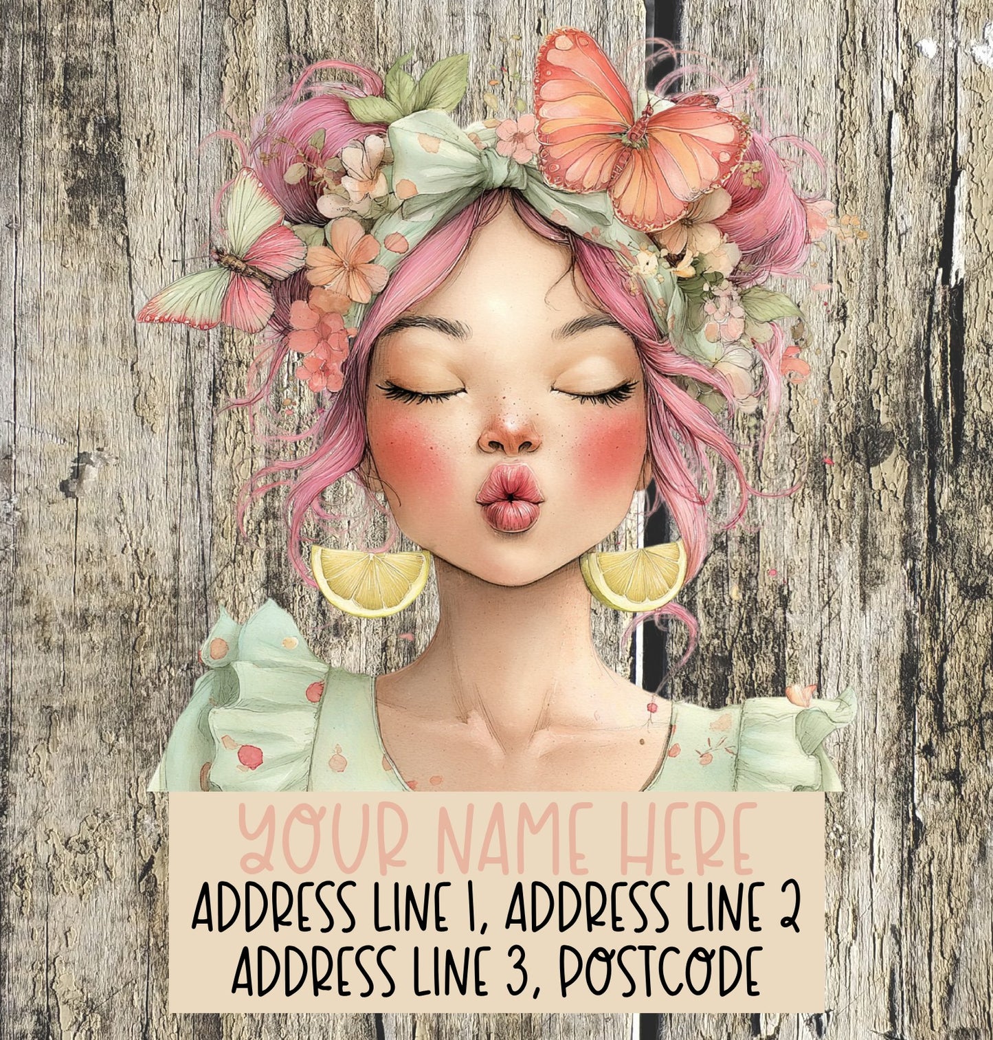 Kawaii Summer Fruit Address Labels