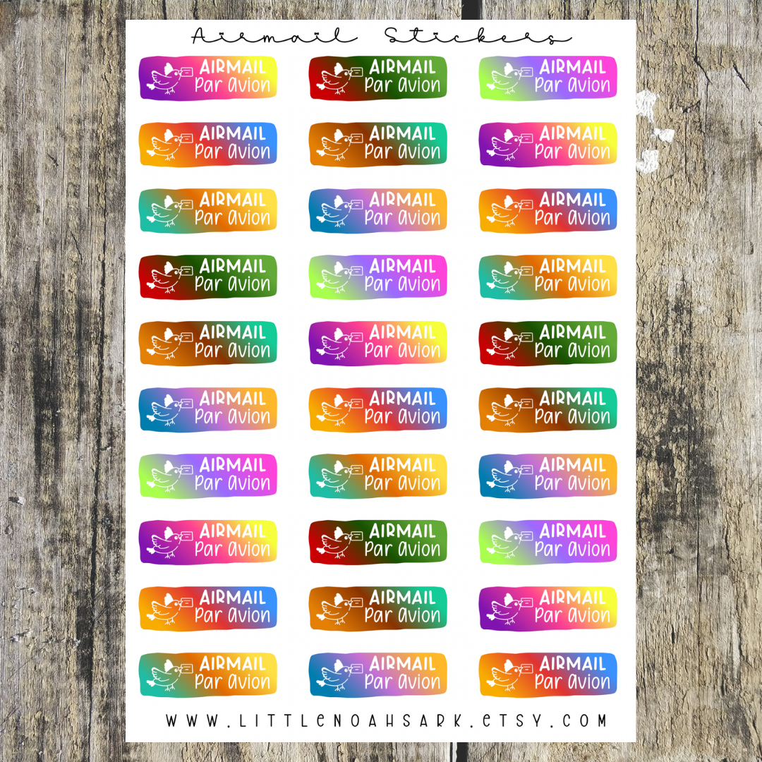 Airmail Stickers