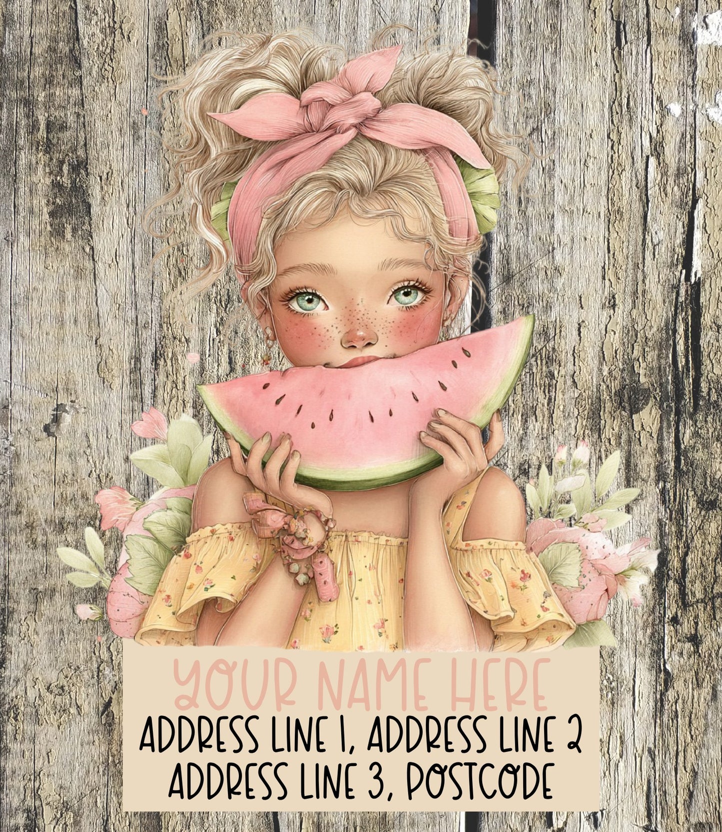 Kawaii Summer Fruit Address Labels