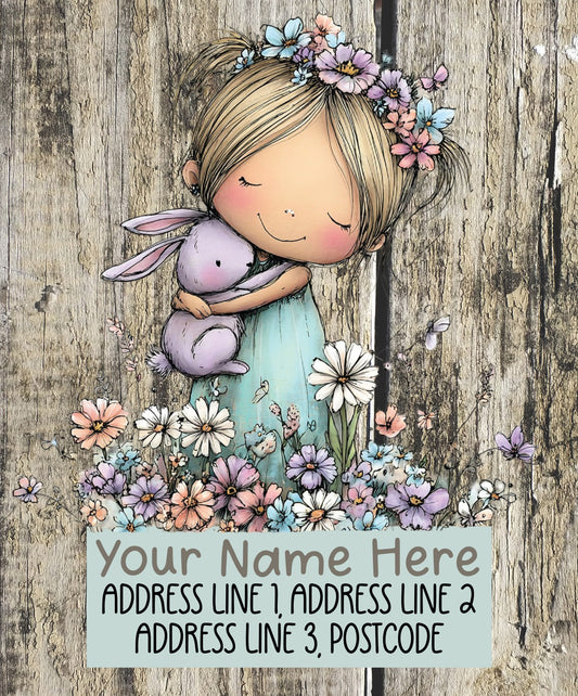 Purple Summer Address Labels