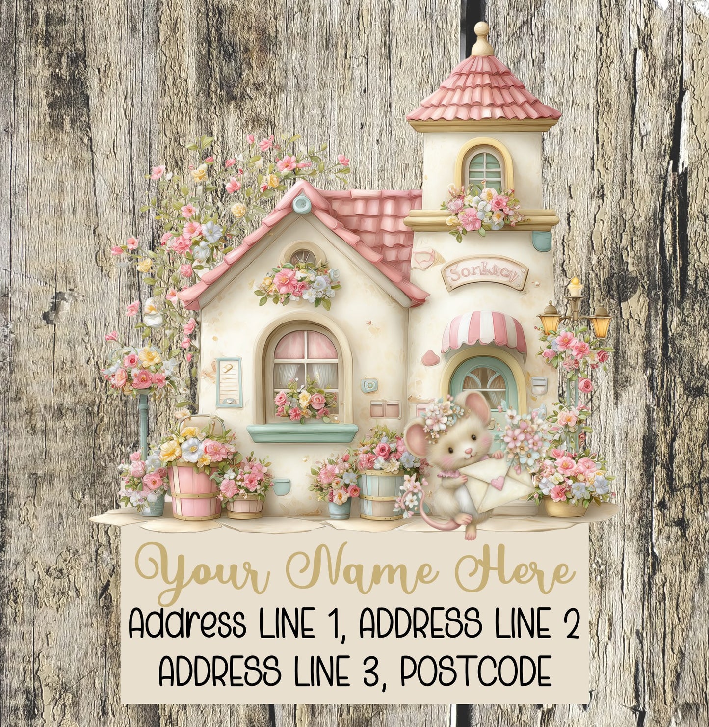 Spring Bunny Mail Address Labels