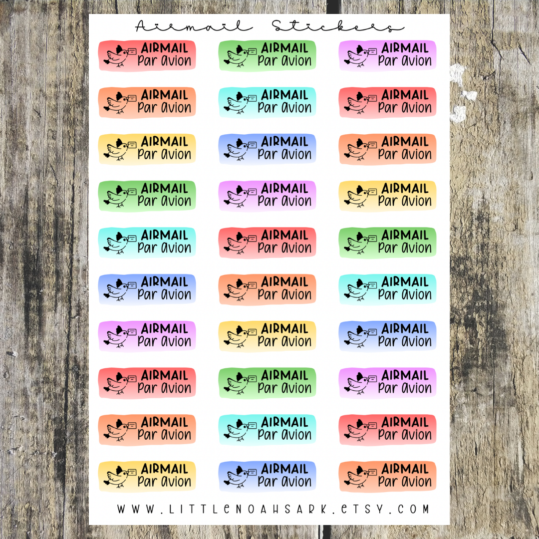 Airmail Stickers
