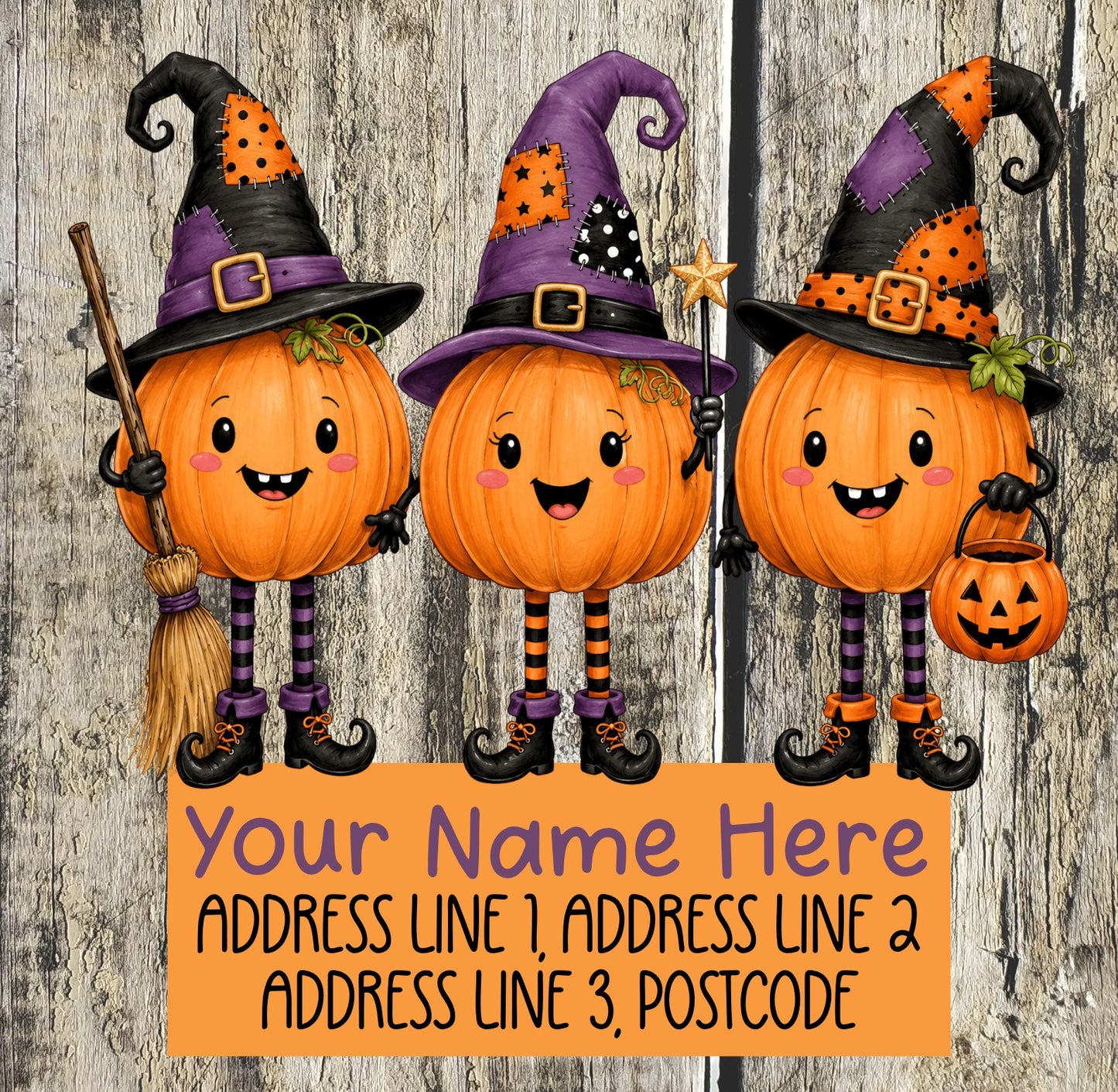 Autumn Pumpkin Scarecrow Address Labels
