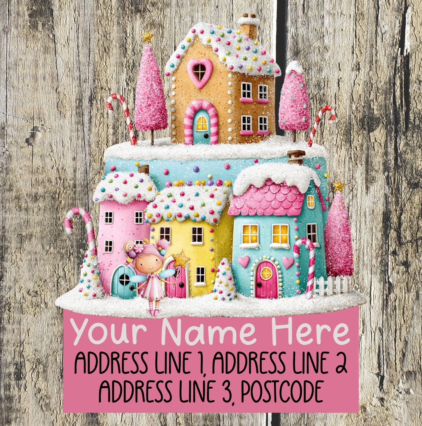 Gingerbread Candy Address Labels