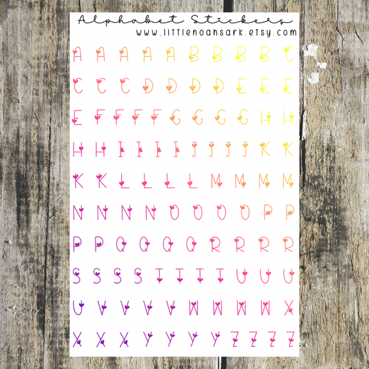 Alphabet Stickers