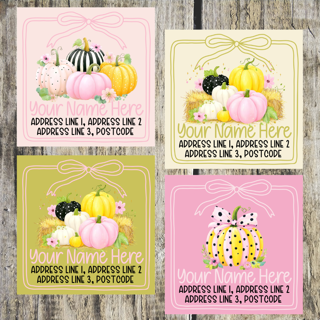 Pumpkin Mixed Address Labels