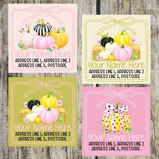 Pumpkin Mixed Address Labels