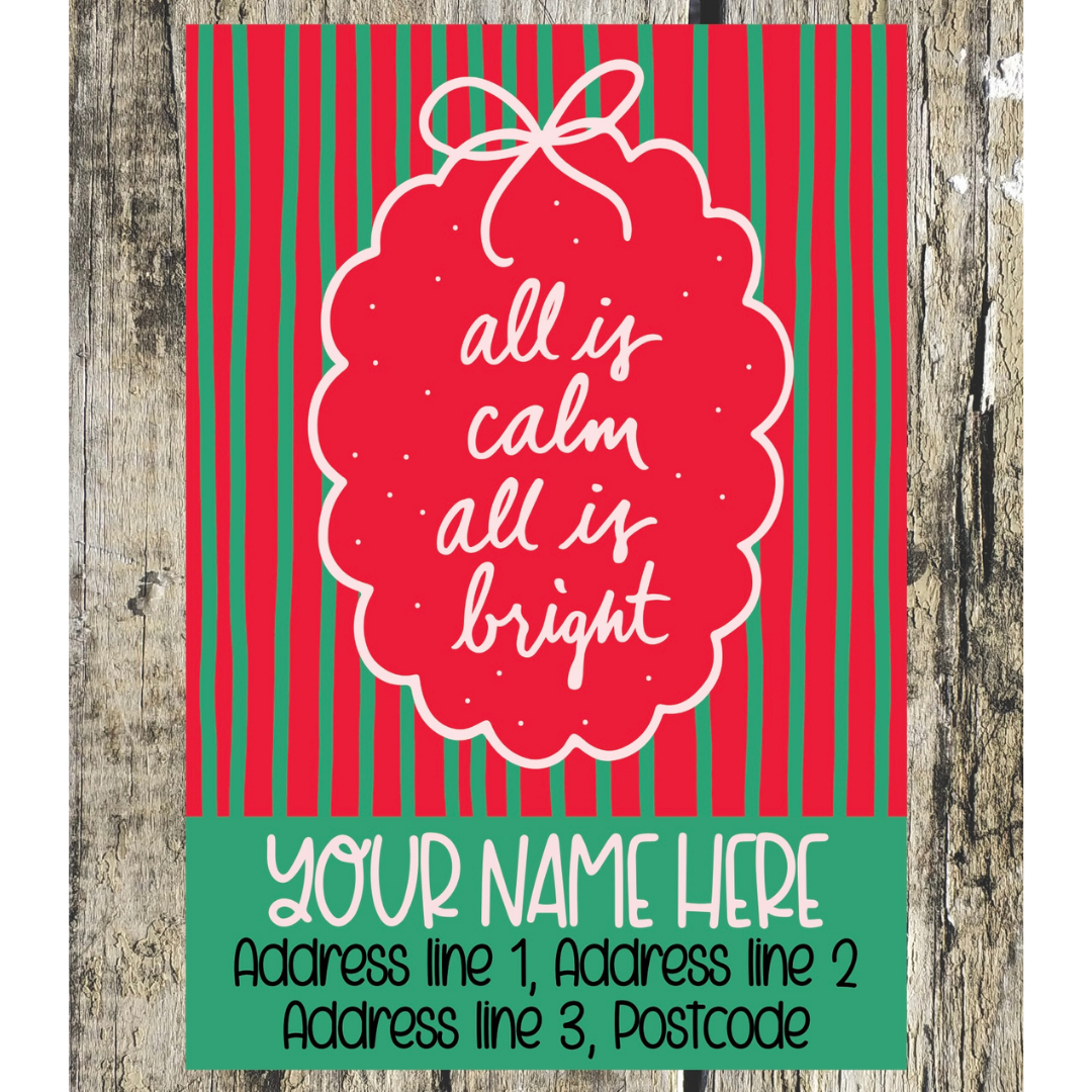Christmas Quote Address Labels