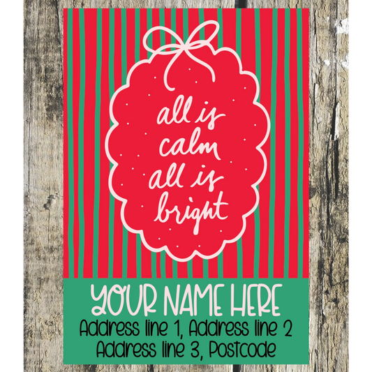 Christmas Quote Address Labels