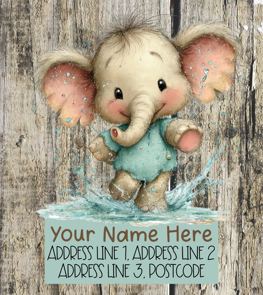 Spring Elephant Address Labels