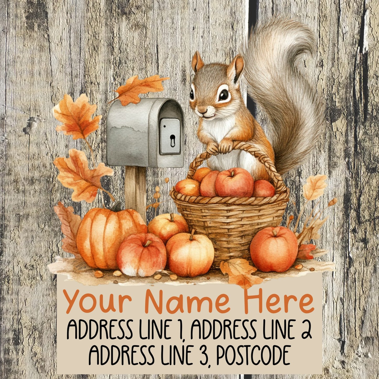 Squirrel Mail Address Labels