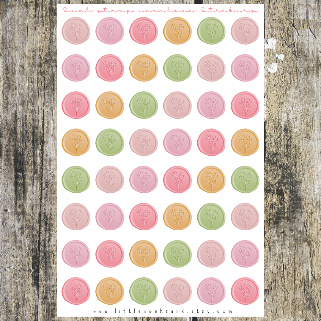 Seal Stamp Envelope Stickers