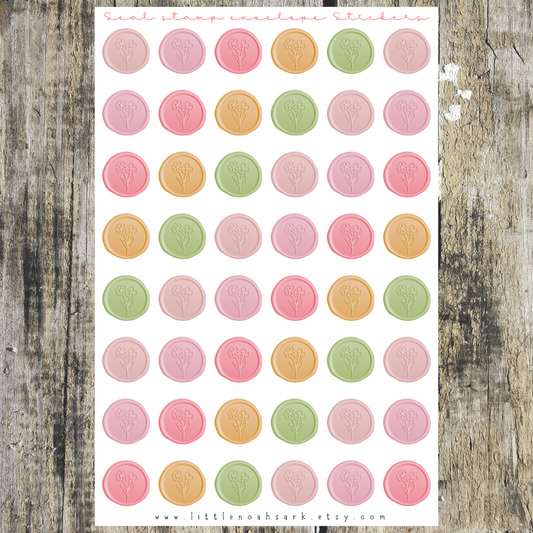 Seal Stamp Envelope Stickers