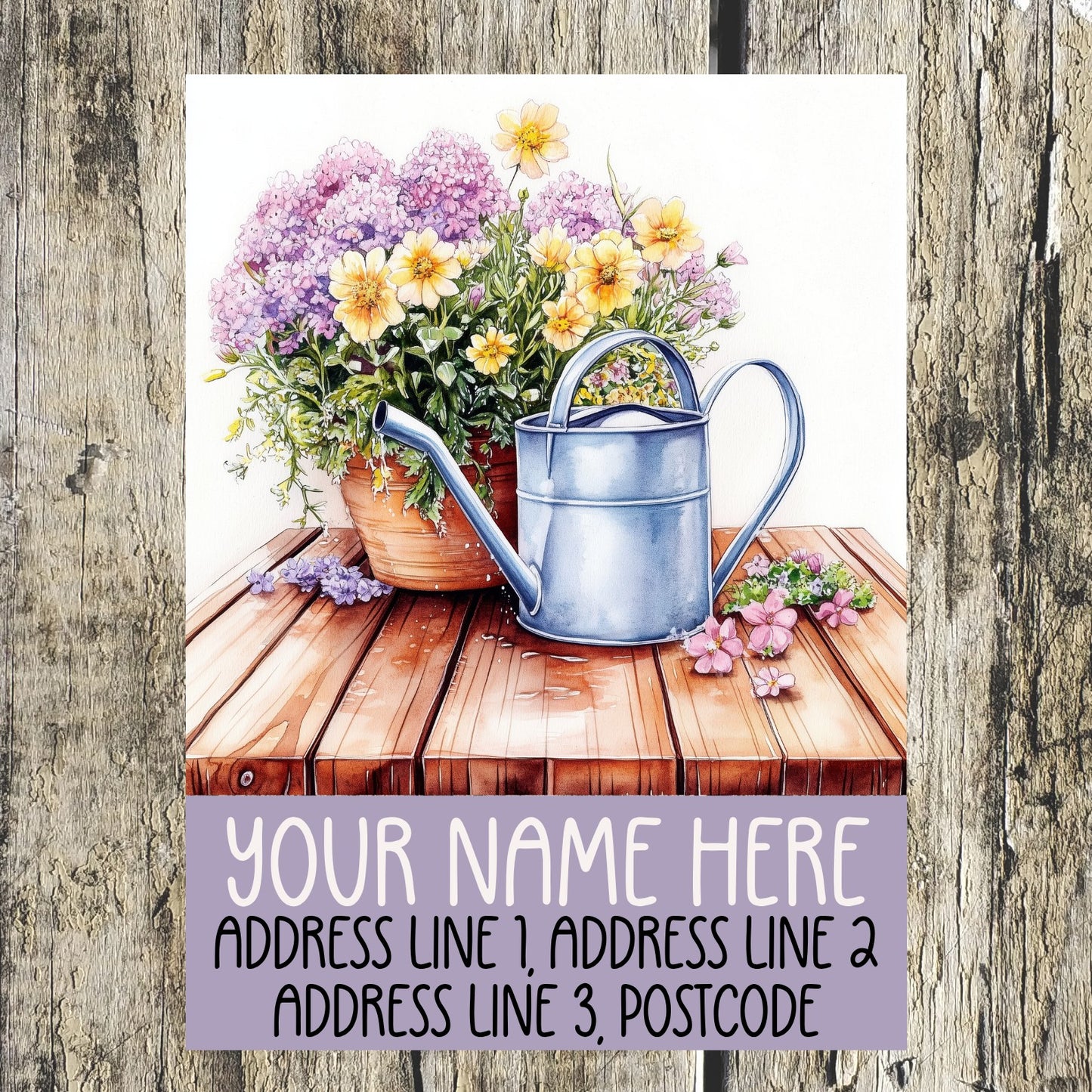 Lavender Field Address Labels