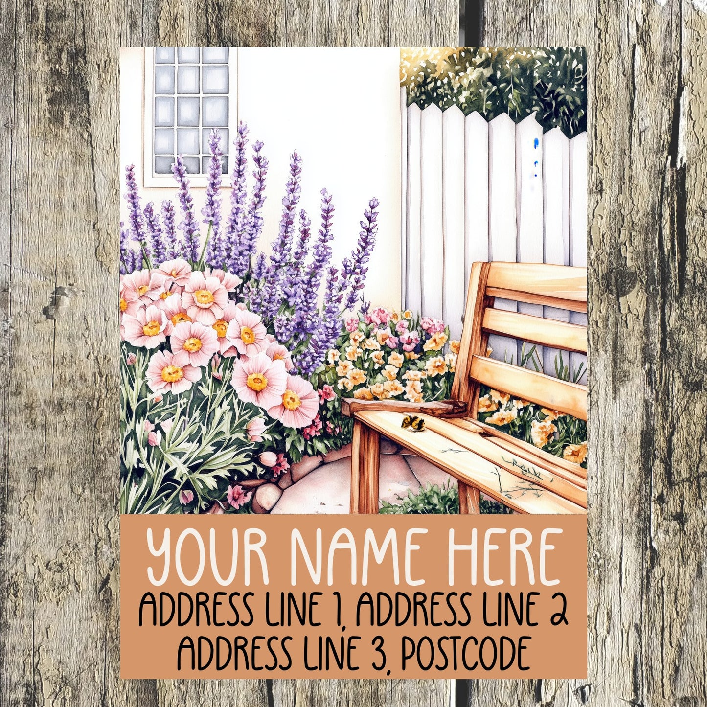 Lavender Field Address Labels