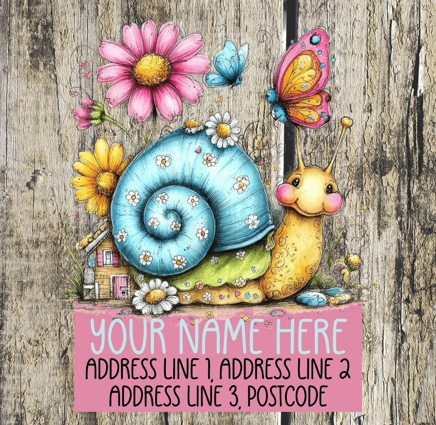 Spring Snail Address Labels