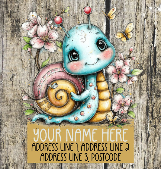 Spring Snail Address Labels