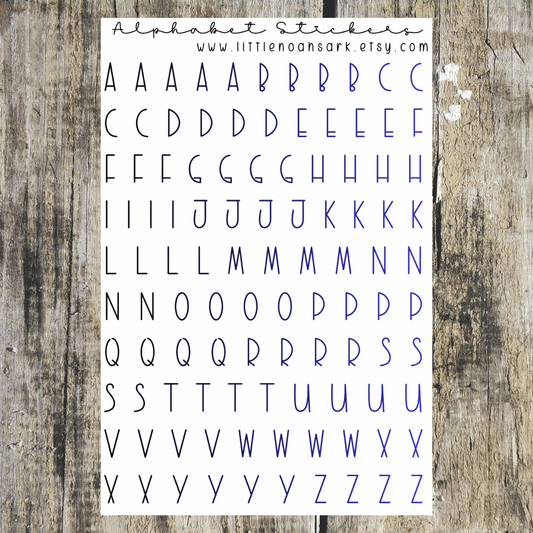 Alphabet Stickers
