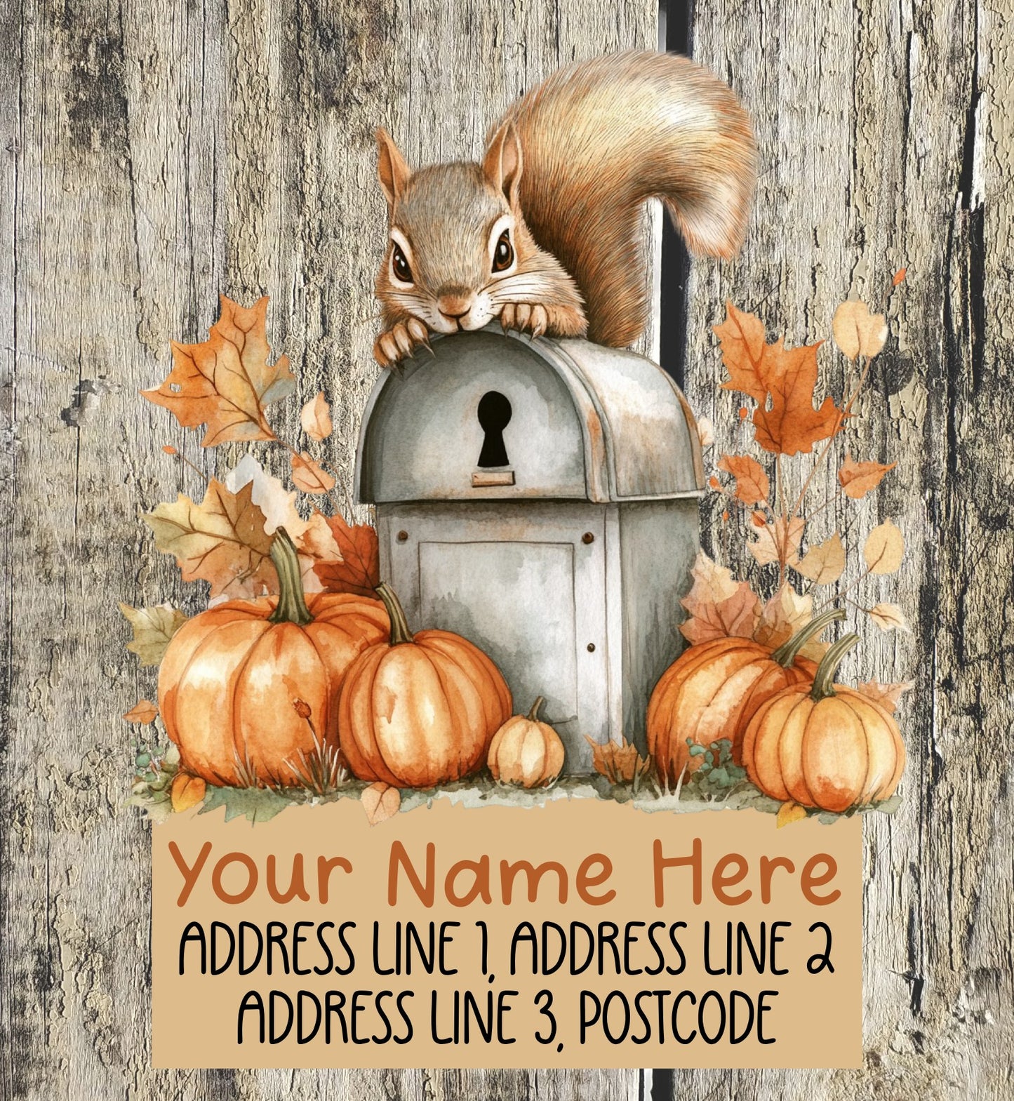 Squirrel Mail Address Labels