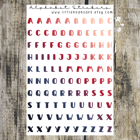 Alphabet Stickers