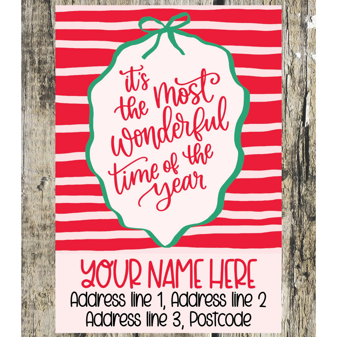 Christmas Quote Address Labels